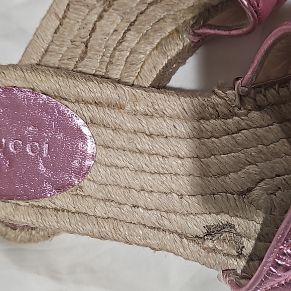 Gucci barbie pink metallic slides 10 41 - Picture 3 of 8